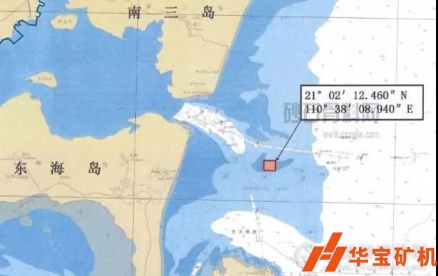 廣東掛牌出讓湛江東海島東海2500萬方海砂開采權(quán)